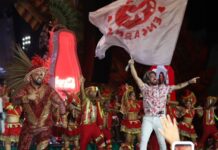 Curral do boi Garantido celebrou o folclore com festa vermelha e branca